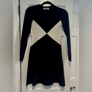 Valentino fitted dress with flare bottom